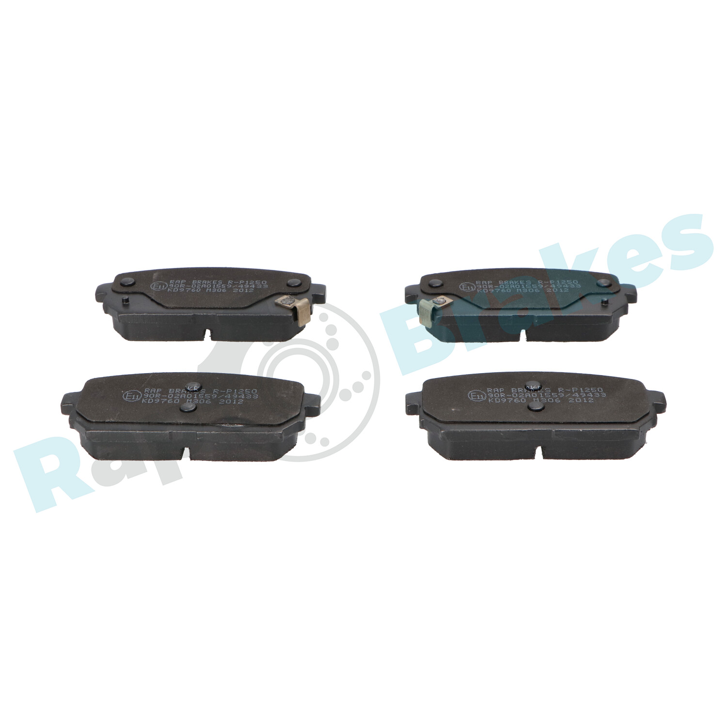 Brake Pad Set, disc brake - R-P1250 RAP BRAKES
