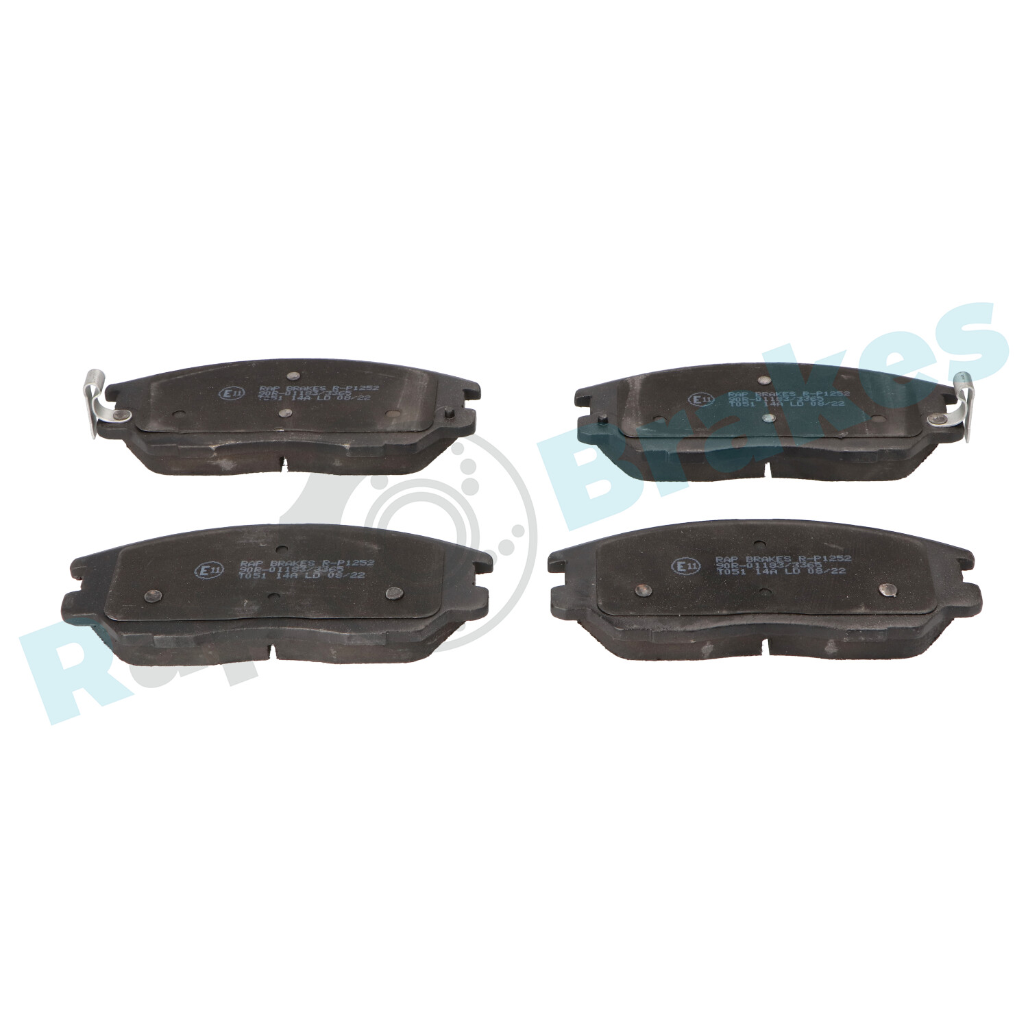 Brake Pad Set, disc brake - R-P1252 RAP BRAKES
