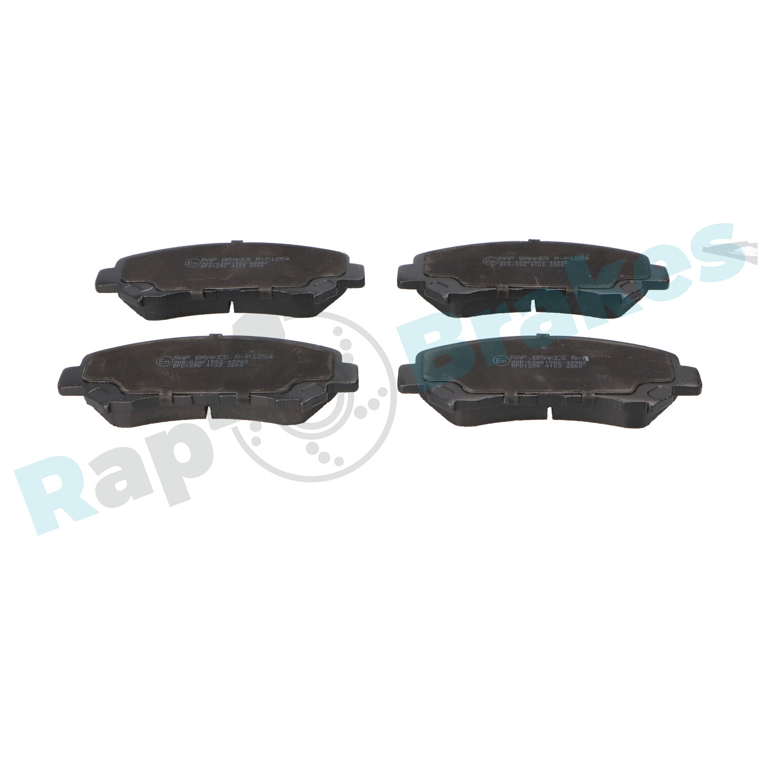 Brake Pad Set, disc brake - R-P1254 RAP BRAKES