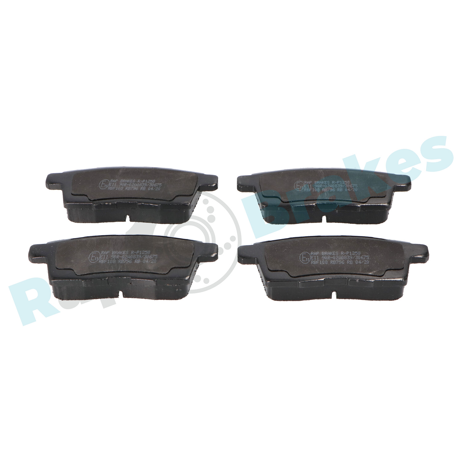 Brake Pad Set, disc brake - R-P1258 RAP BRAKES