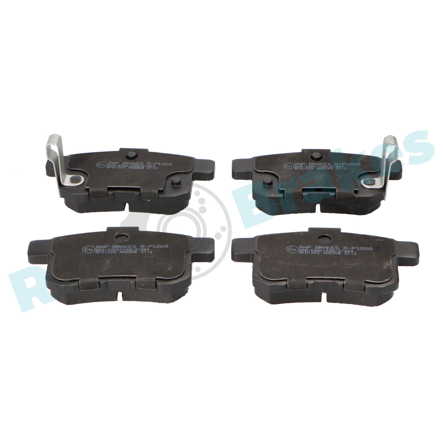 Brake Pad Set, disc brake - R-P1268 RAP BRAKES