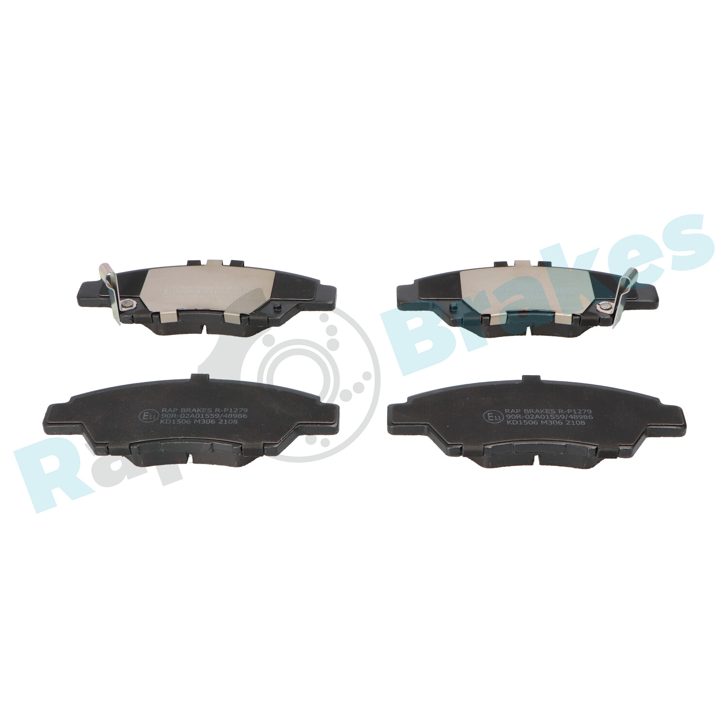 Комплект тормозных колодок, дисковый тормоз - R-P1279 RAP BRAKES