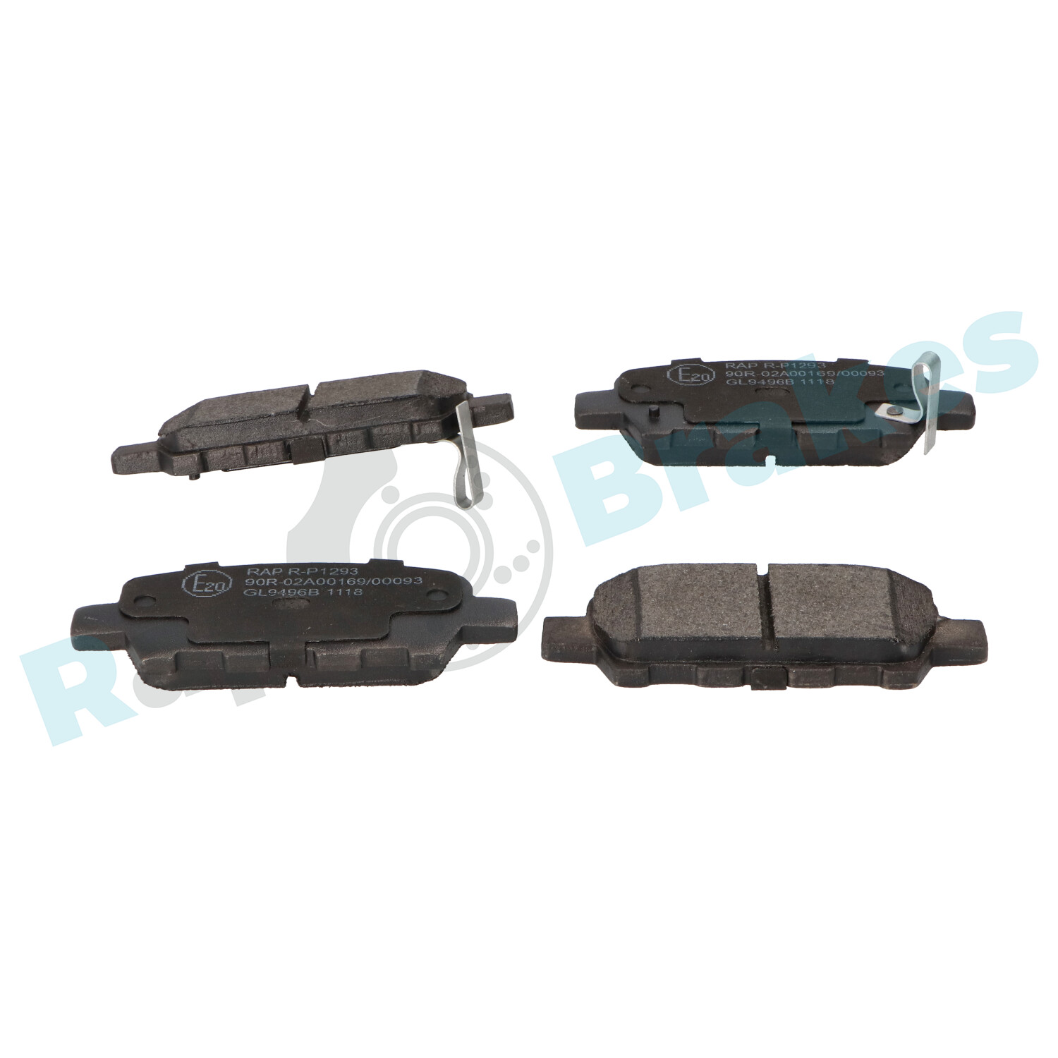 Brake Pad Set, disc brake - R-P1293 RAP BRAKES