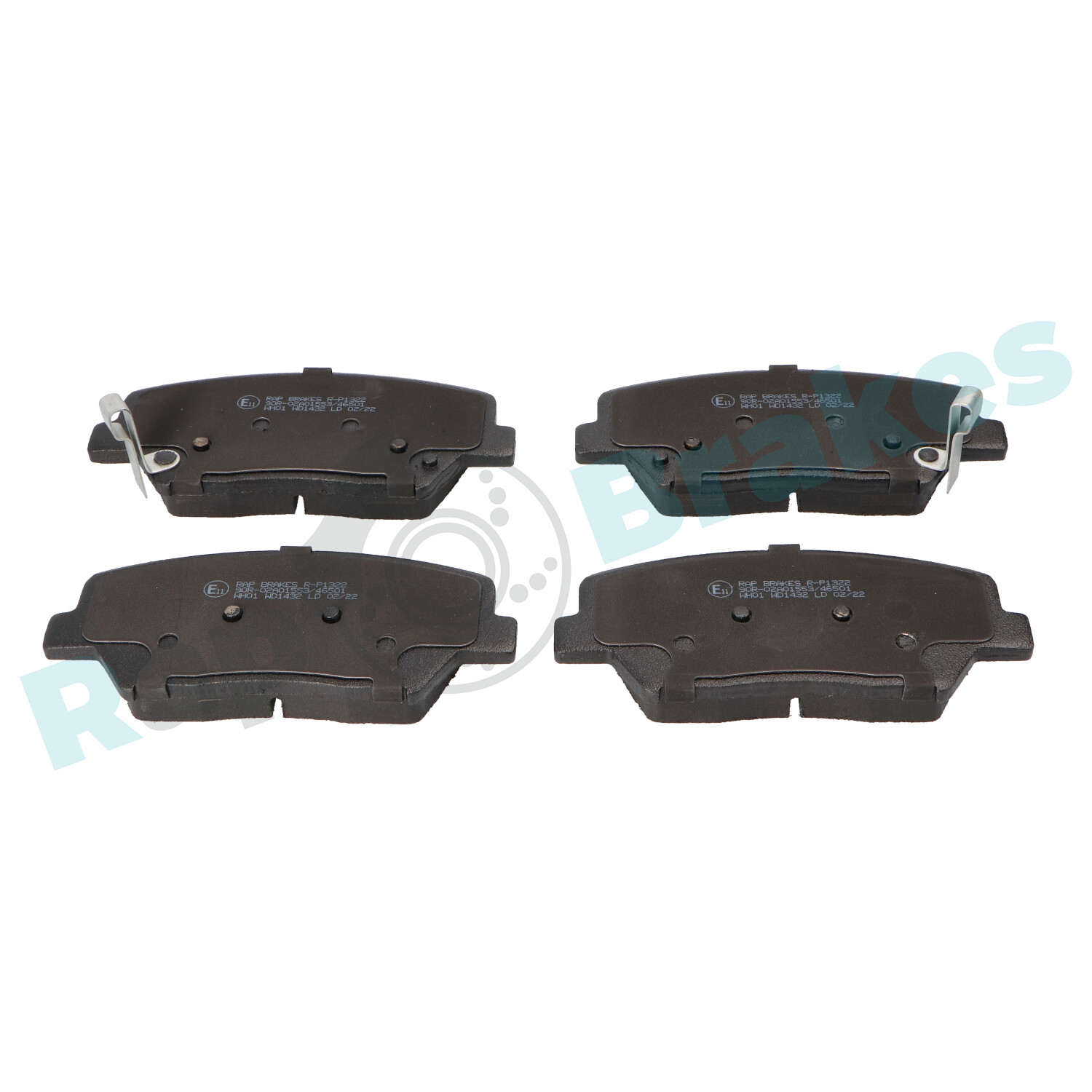 Brake Pad Set, disc brake - R-P1322 RAP BRAKES