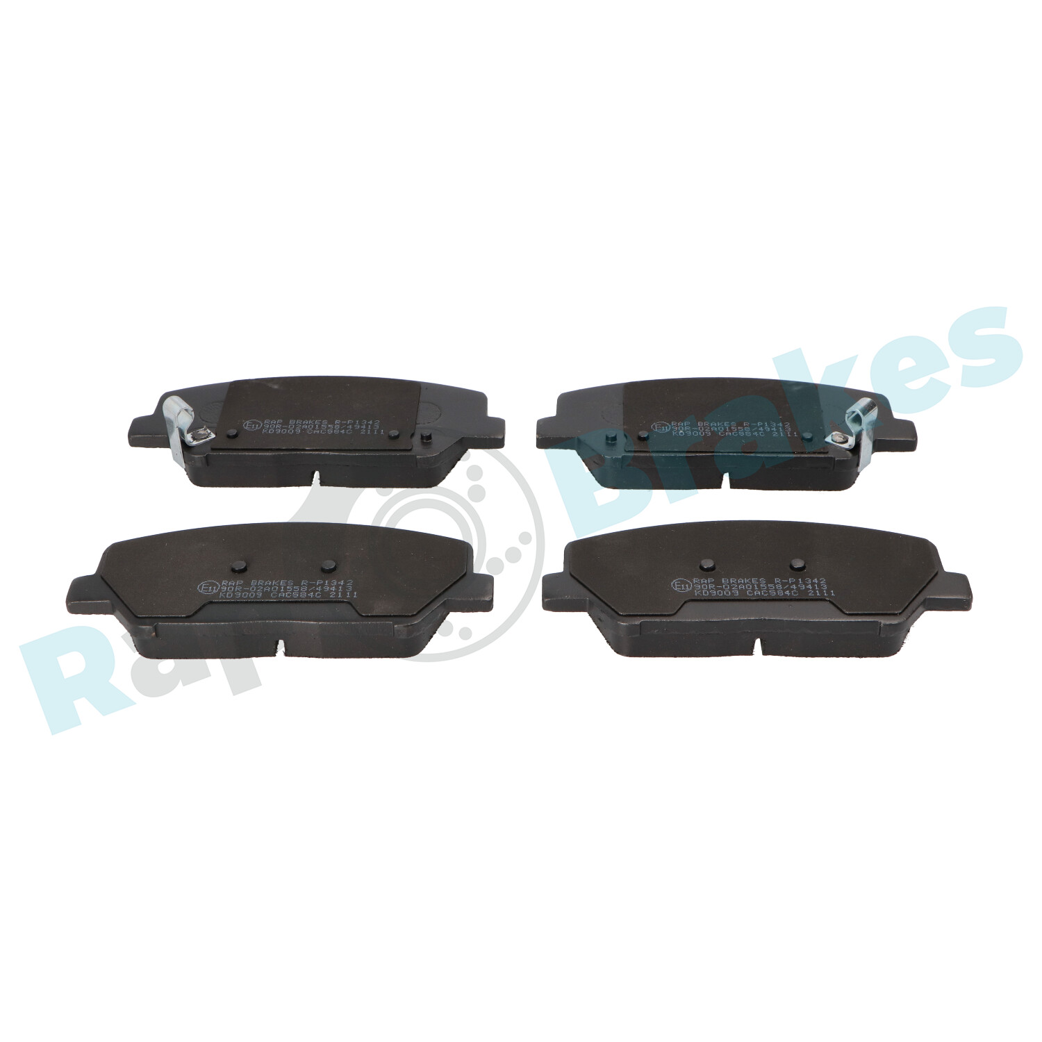 Brake Pad Set, disc brake - R-P1342 RAP BRAKES