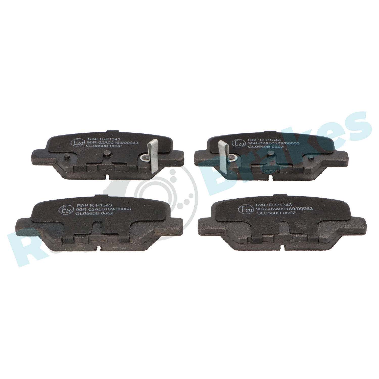 Комплект тормозных колодок, дисковый тормоз - R-P1343 RAP BRAKES