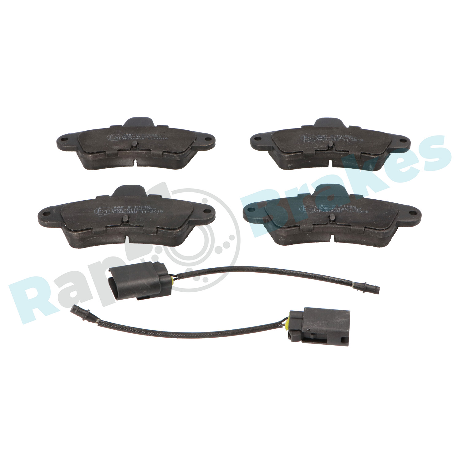 Brake Pad Set, disc brake - R-P1386 RAP BRAKES