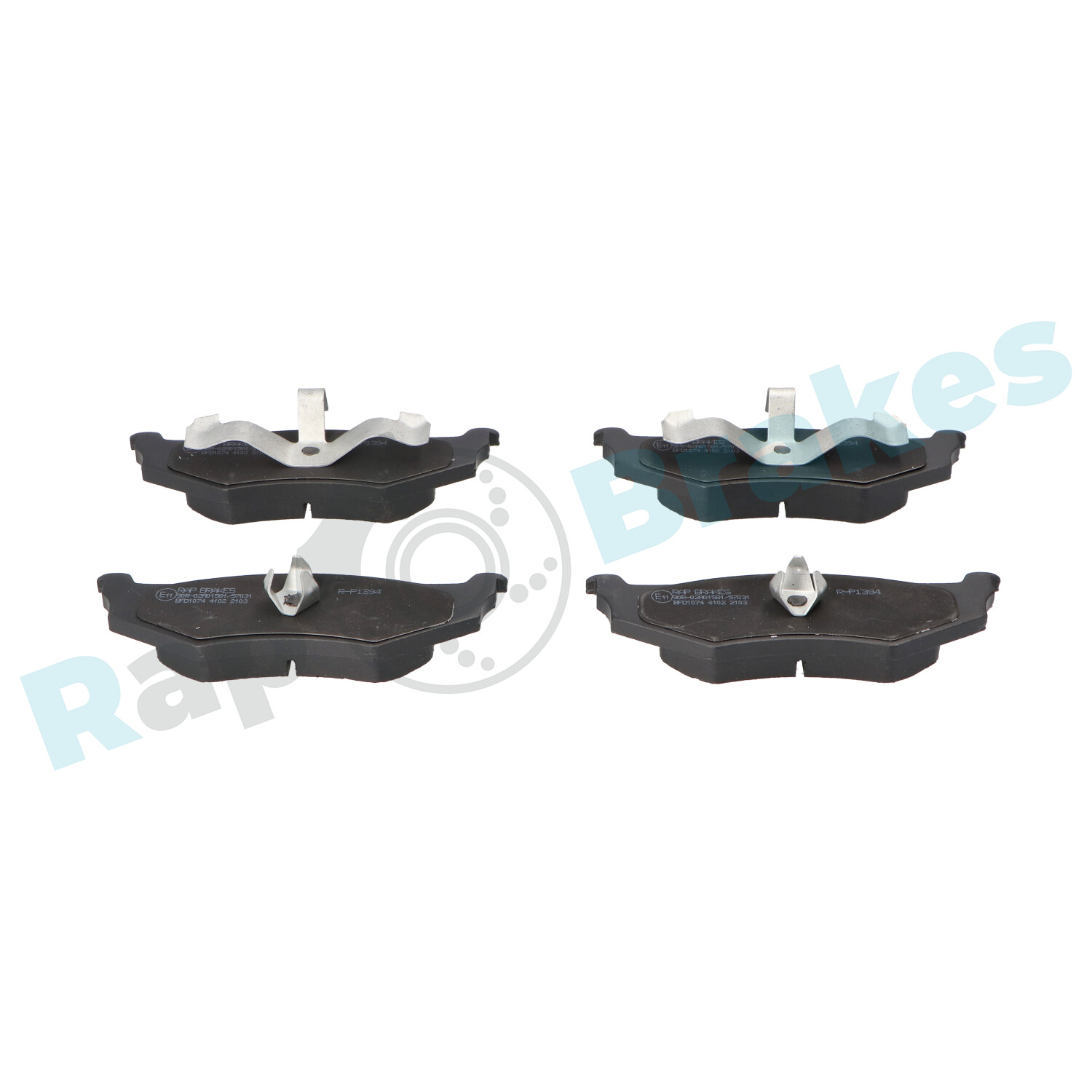 Brake Pad Set, disc brake - R-P1394 RAP BRAKES
