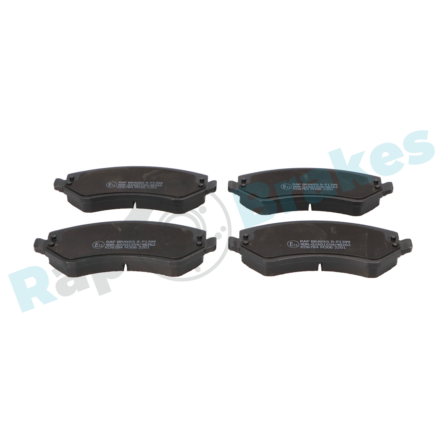 Brake Pad Set, disc brake - R-P1399 RAP BRAKES