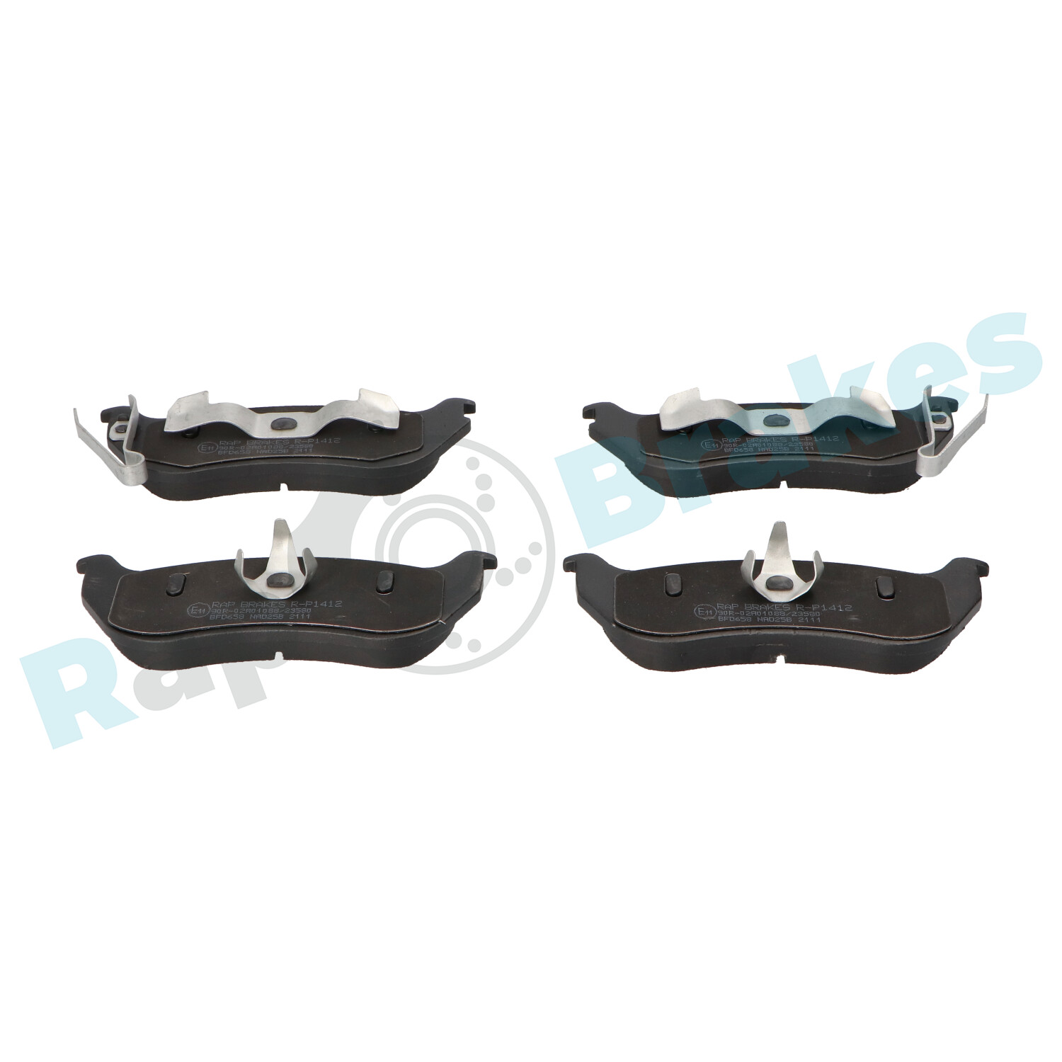 Kit pastiglie freno, Freno a disco - R-P1412 RAP BRAKES