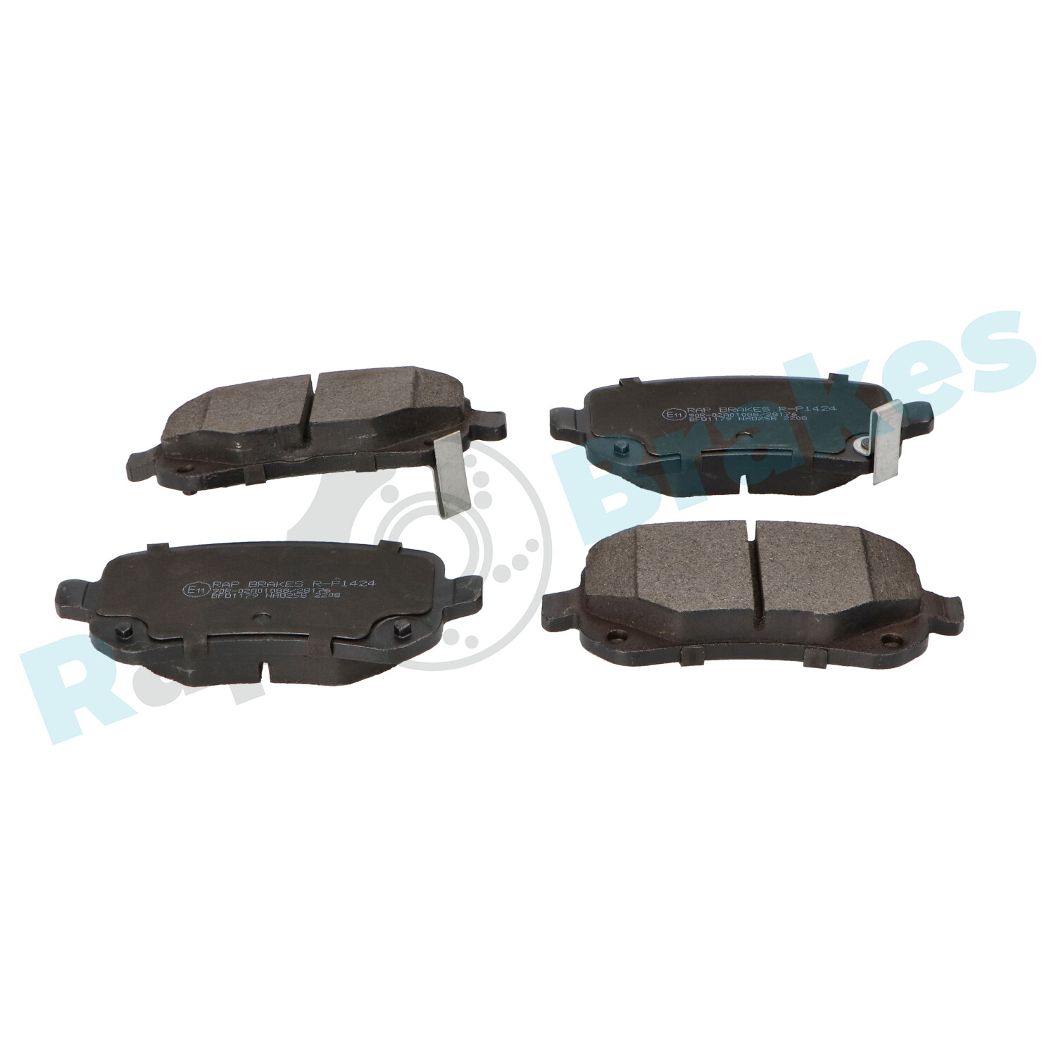 Комплект тормозных колодок, дисковый тормоз - R-P1424 RAP BRAKES
