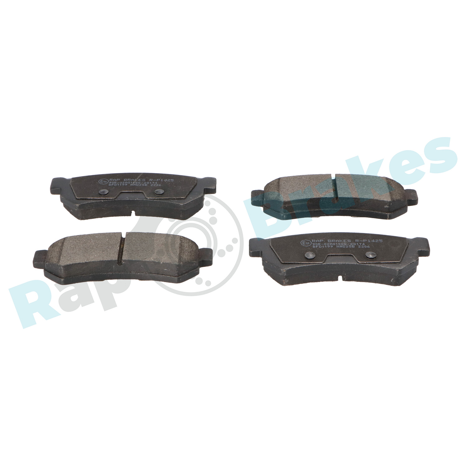 Комплект тормозных колодок, дисковый тормоз - R-P1425 RAP BRAKES