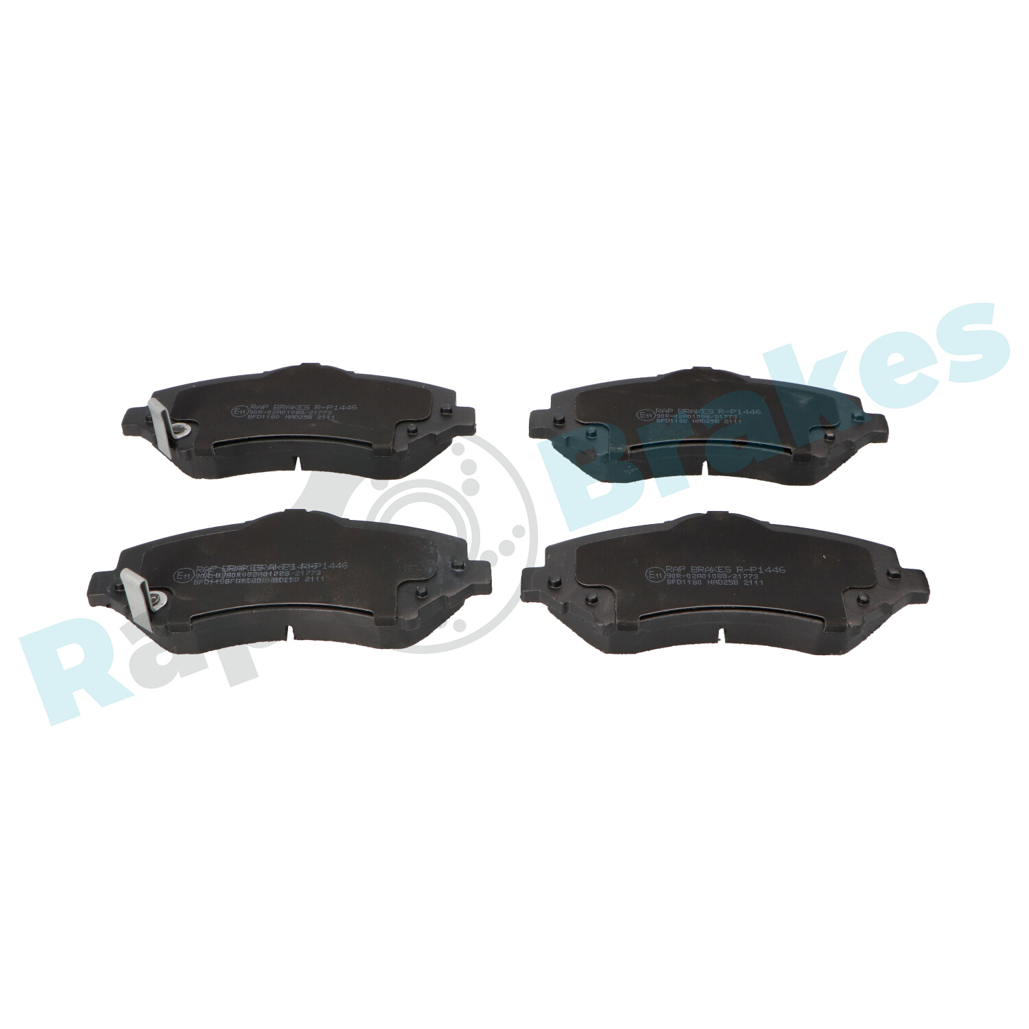 Комплект тормозных колодок, дисковый тормоз - R-P1446 RAP BRAKES