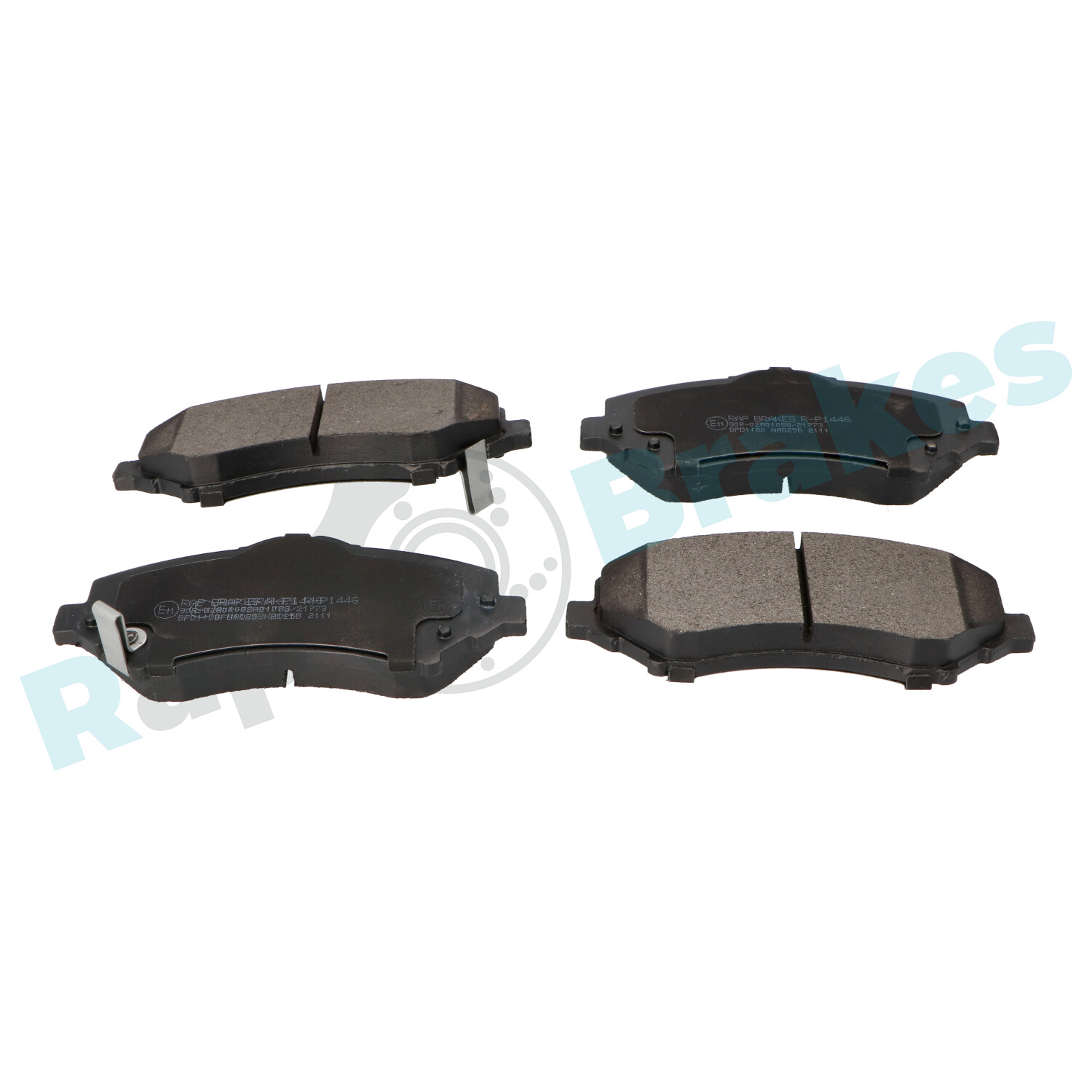 Комплект тормозных колодок, дисковый тормоз - R-P1446 RAP BRAKES