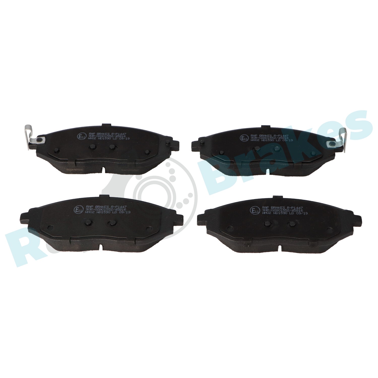 Brake Pad Set, disc brake - R-P1447 RAP BRAKES