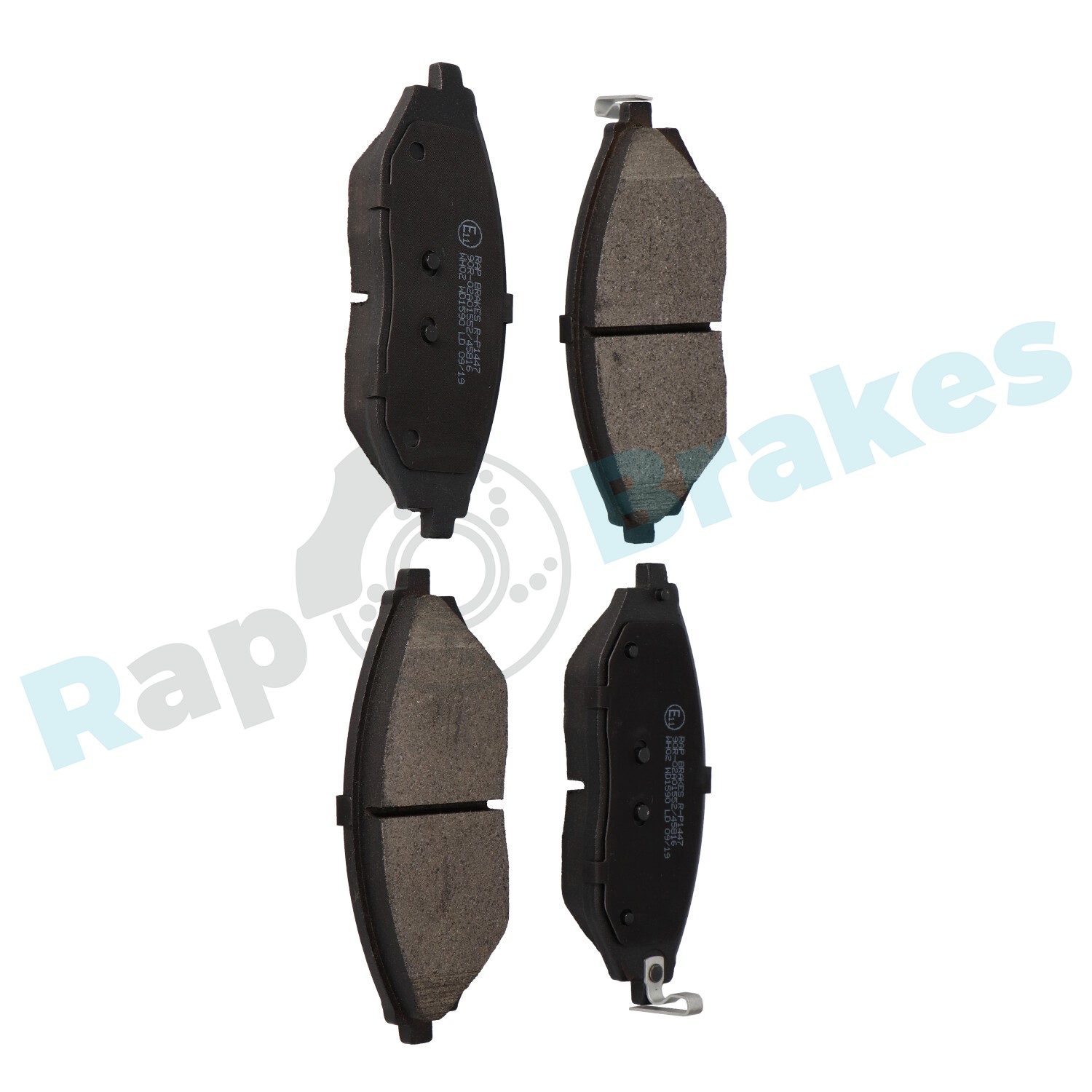 Комплект тормозных колодок, дисковый тормоз - R-P1447 RAP BRAKES