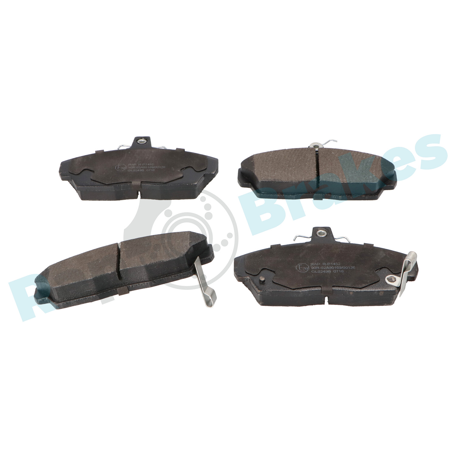 Комплект тормозных колодок, дисковый тормоз - R-P1452 RAP BRAKES