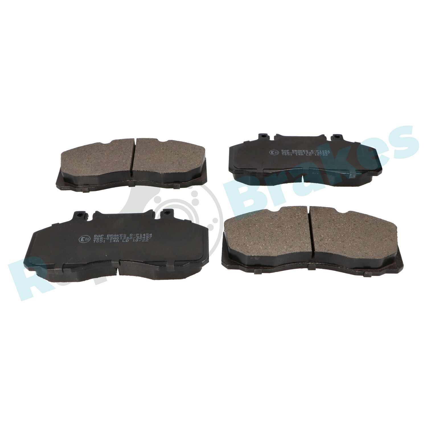 Комплект тормозных колодок, дисковый тормоз - R-P1454 RAP BRAKES