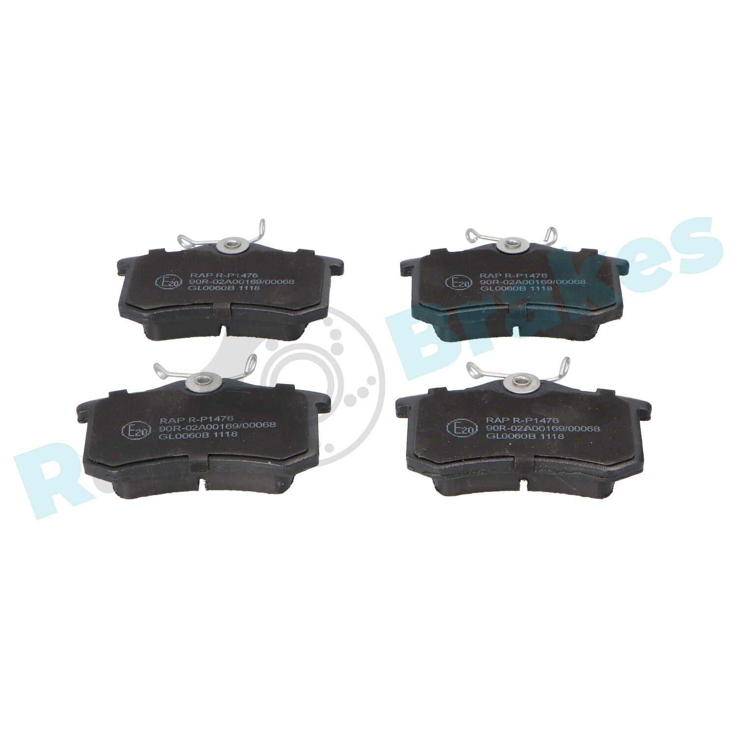 Brake Pad Set, disc brake - R-P1476 RAP BRAKES