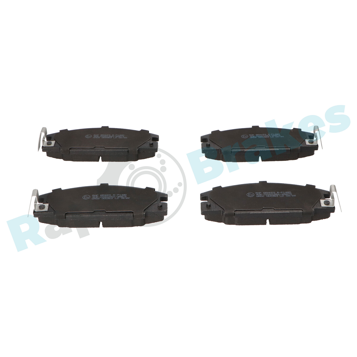 Brake Pad Set, disc brake - R-P1480 RAP BRAKES