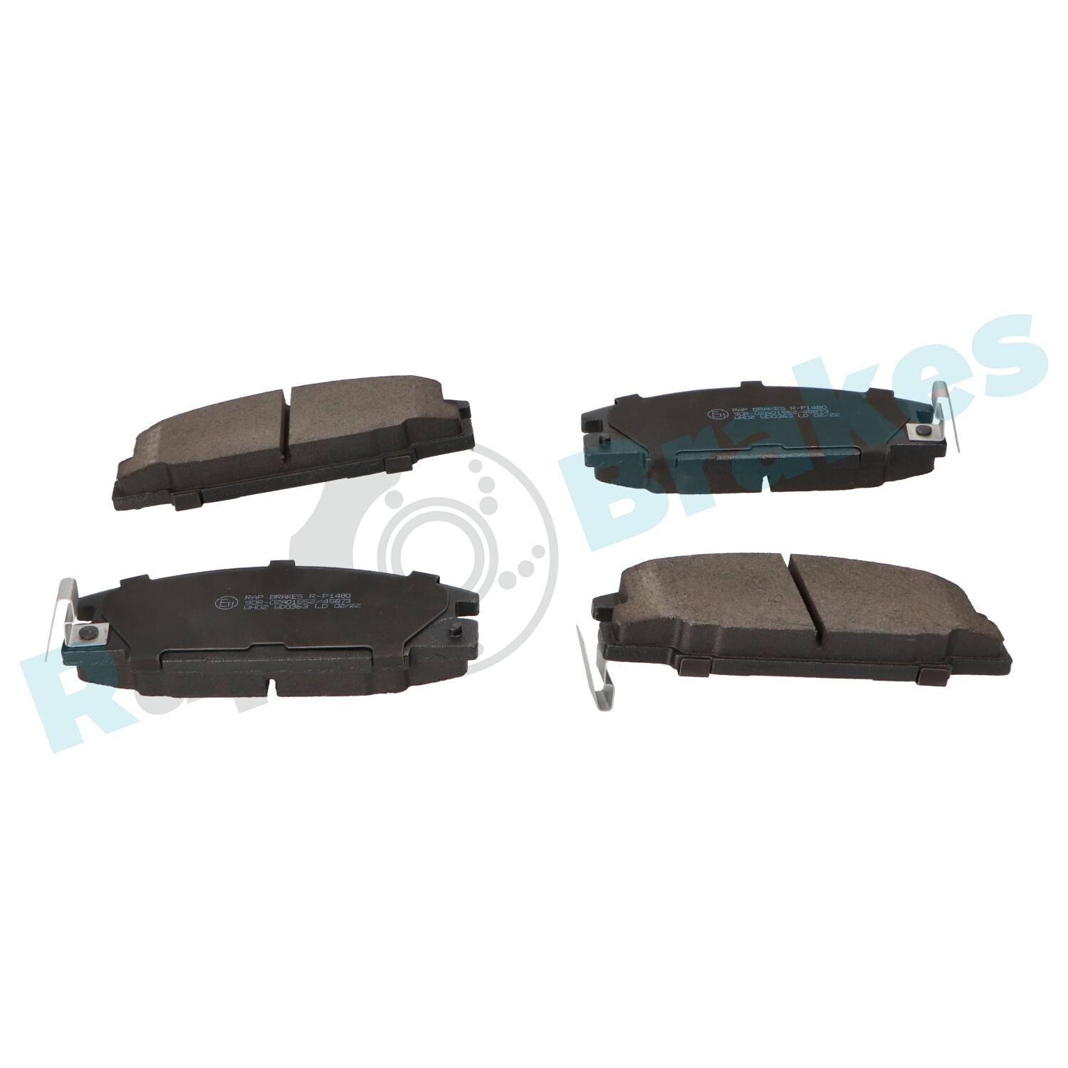 Комплект тормозных колодок, дисковый тормоз - R-P1480 RAP BRAKES