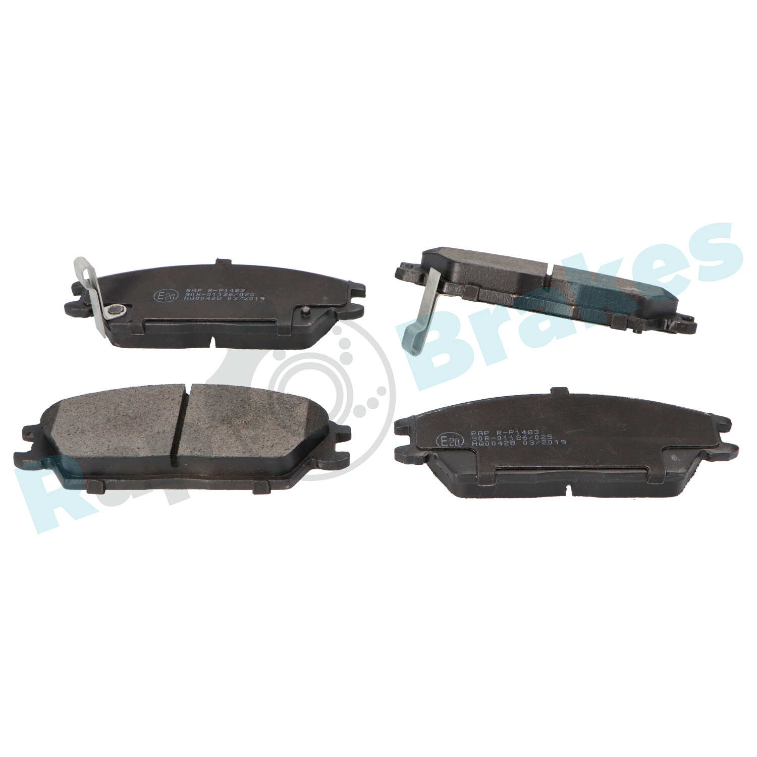 Комплект тормозных колодок, дисковый тормоз - R-P1483 RAP BRAKES