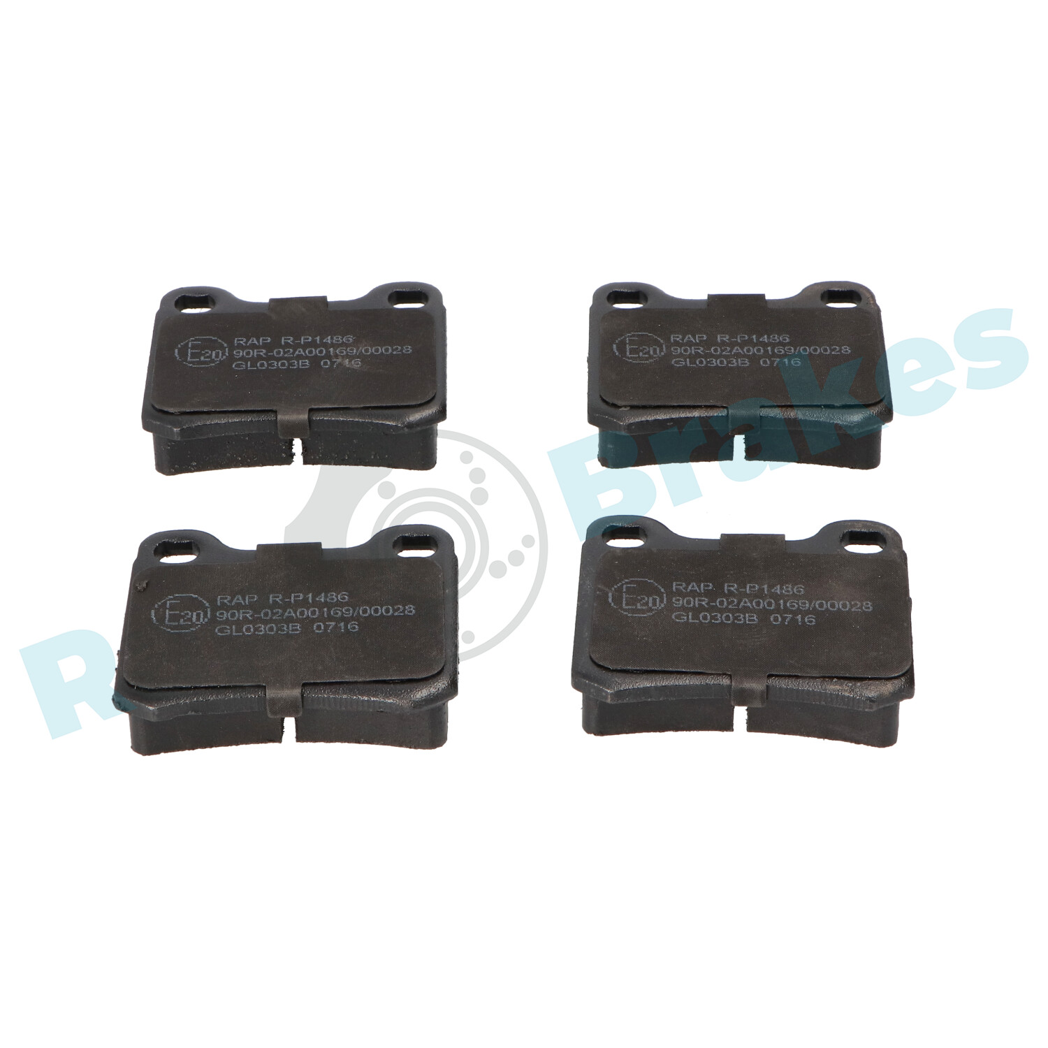 Brake Pad Set, disc brake - R-P1486 RAP BRAKES