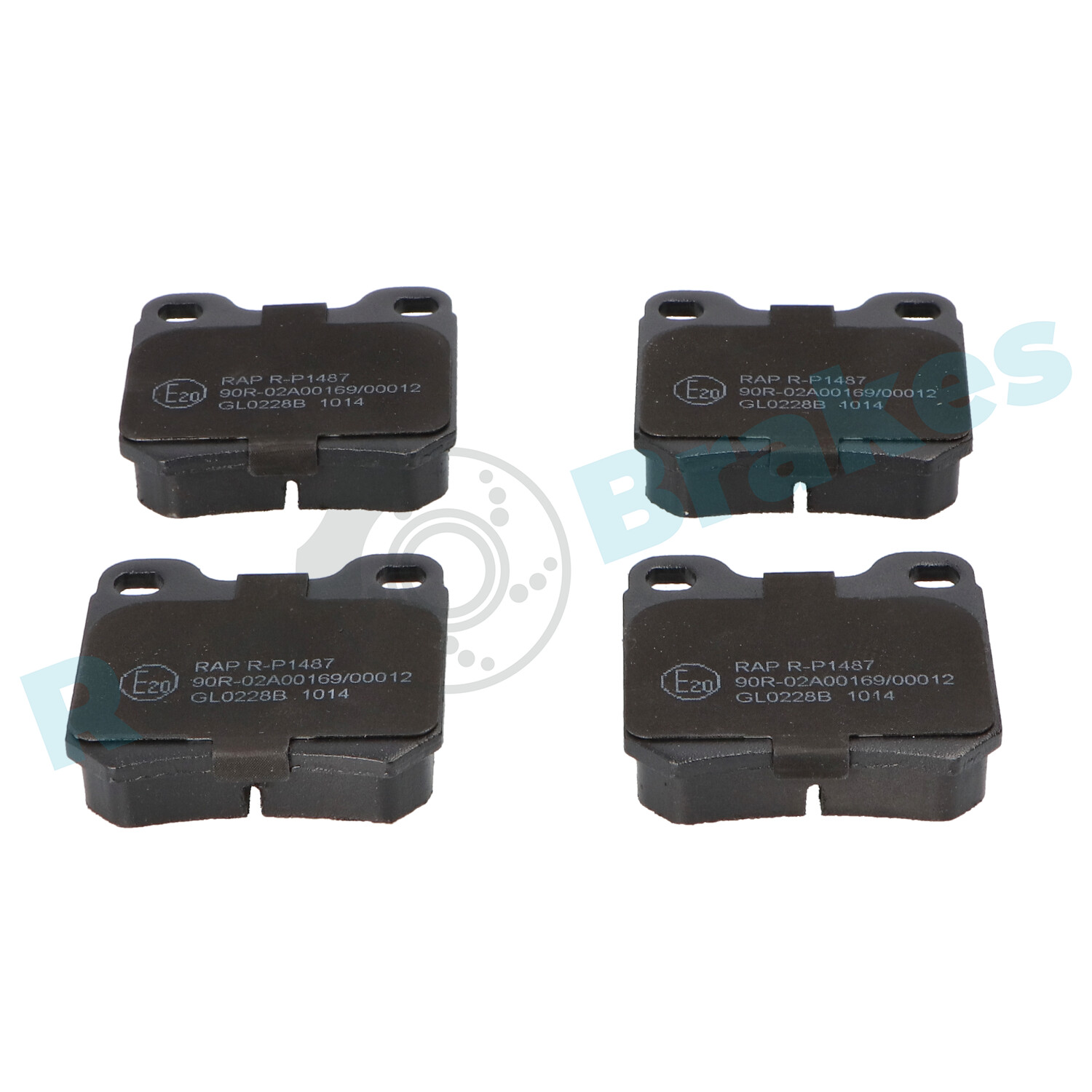 Комплект тормозных колодок, дисковый тормоз - R-P1487 RAP BRAKES
