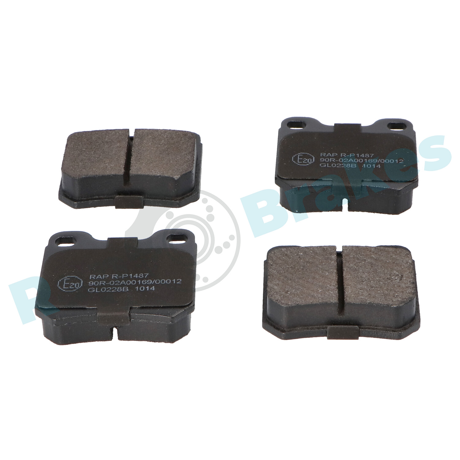Комплект тормозных колодок, дисковый тормоз - R-P1487 RAP BRAKES