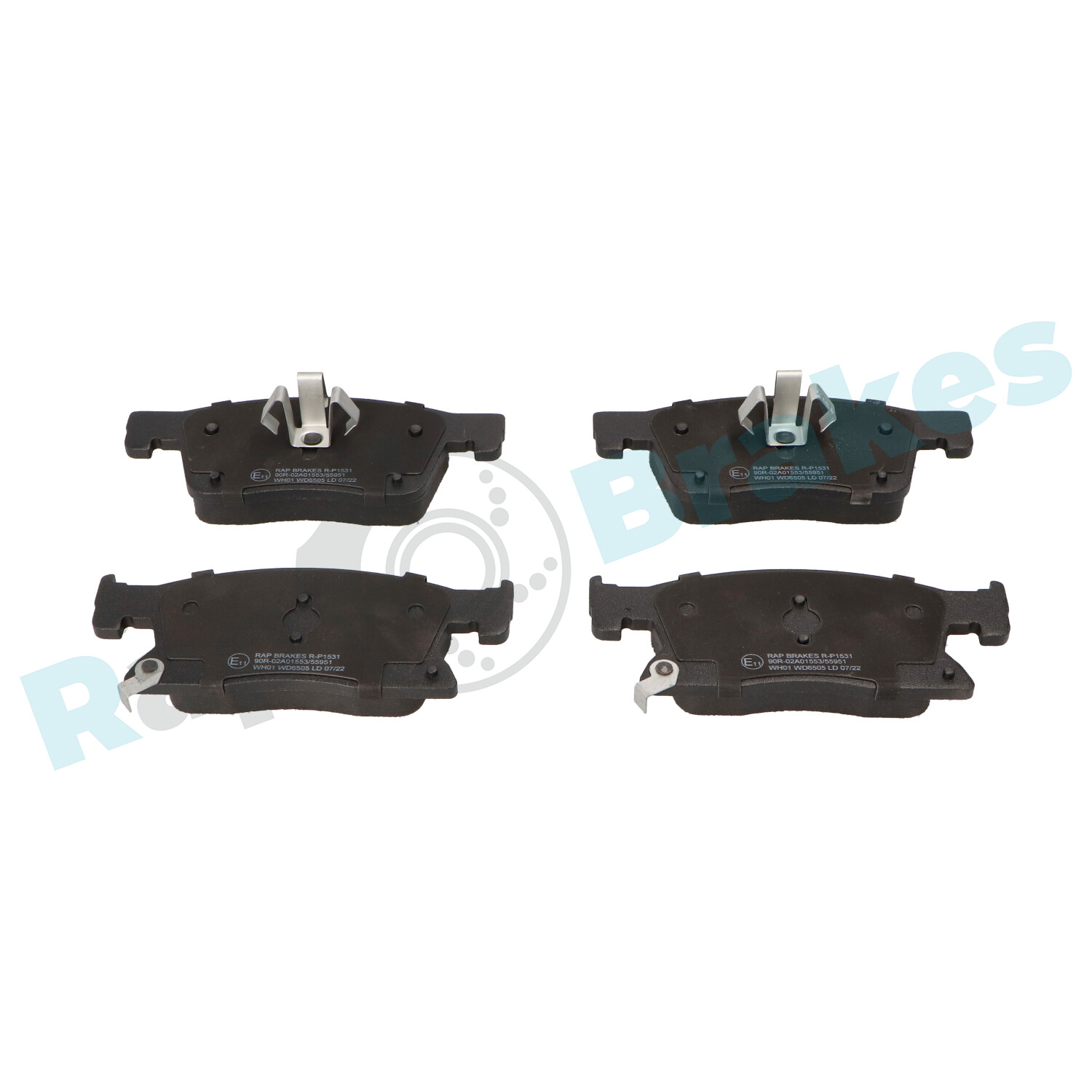 Brake Pad Set, disc brake - R-P1531 RAP BRAKES