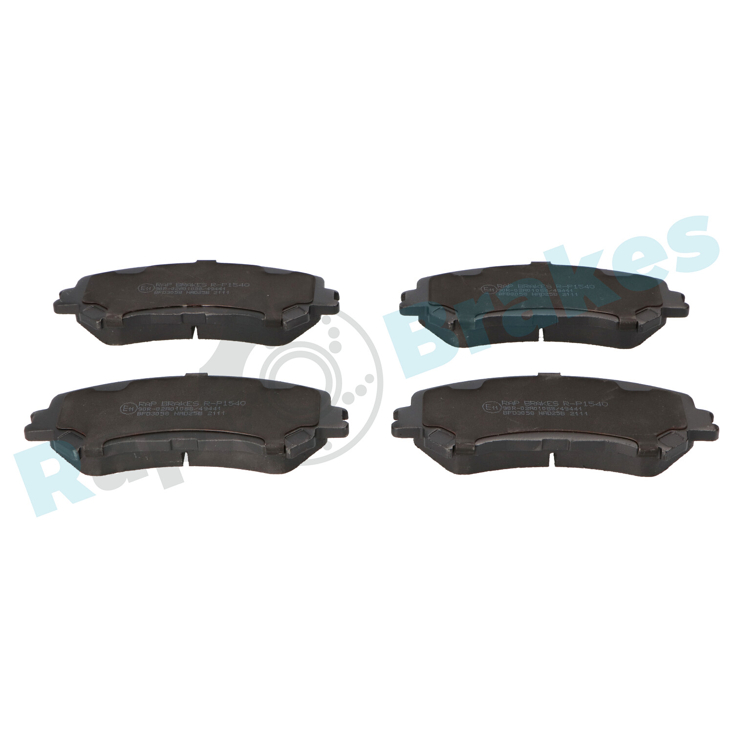 Brake Pad Set, disc brake - R-P1540 RAP BRAKES