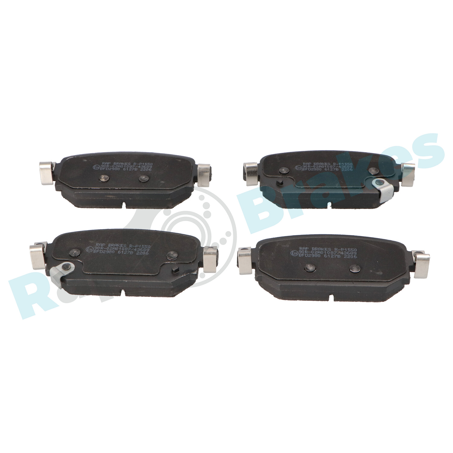 Brake Pad Set, disc brake - R-P1550 RAP BRAKES