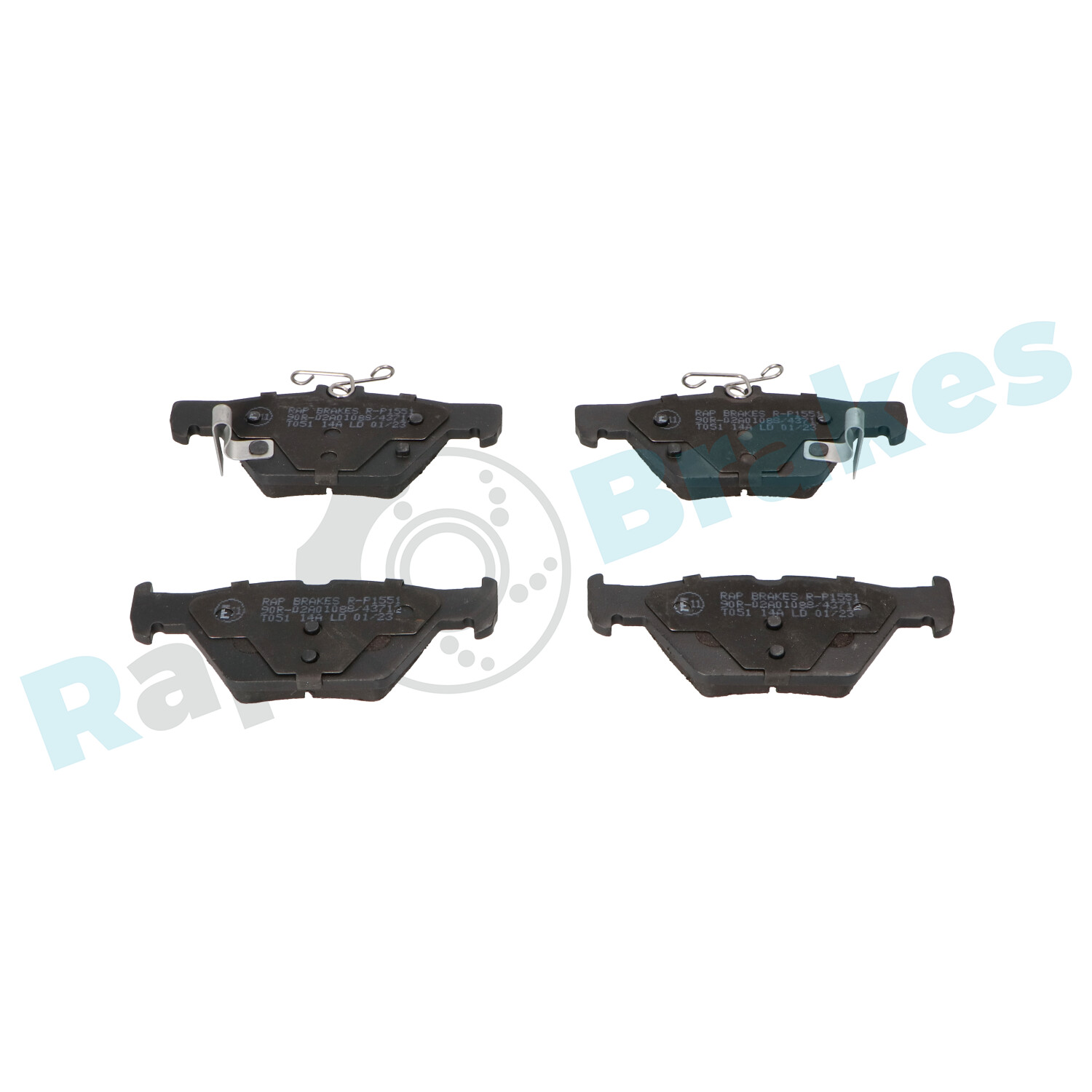 Kit pastiglie freno, Freno a disco - R-P1551 RAP BRAKES