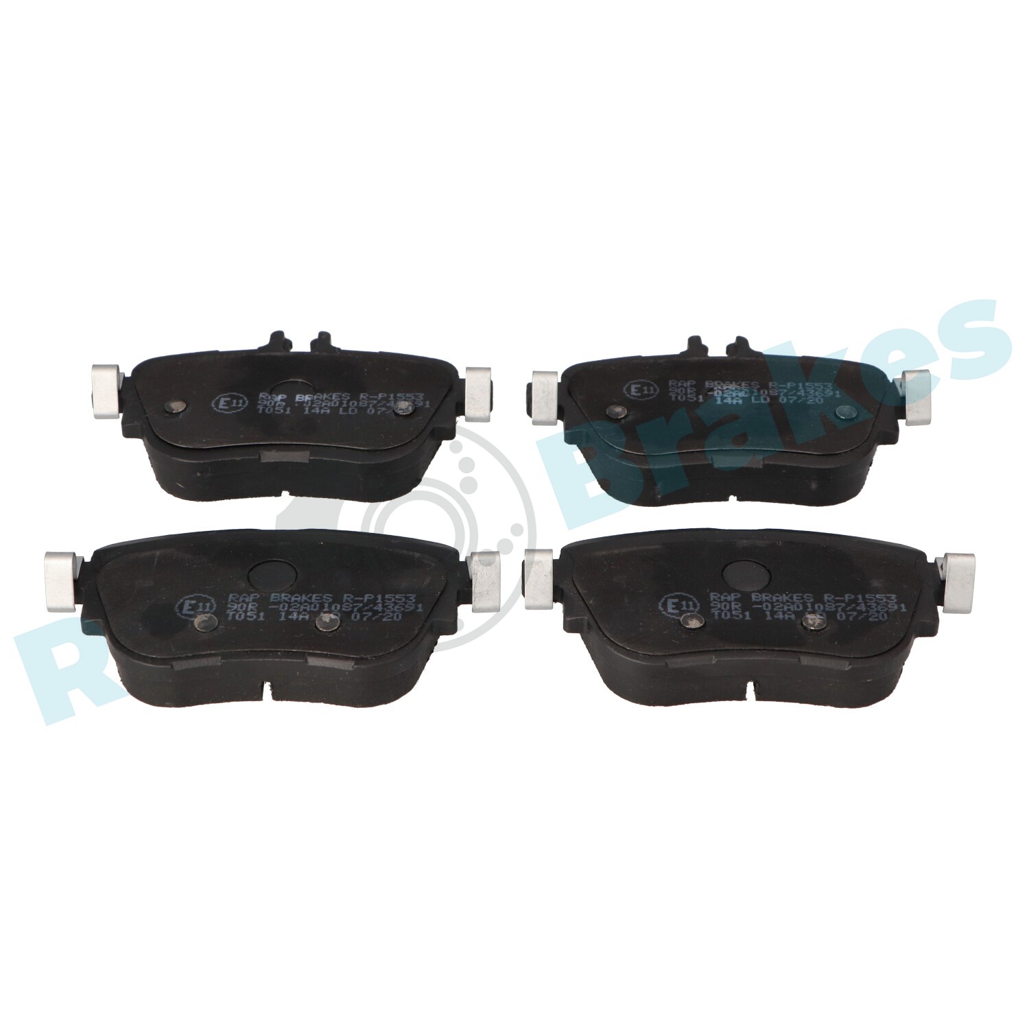 Brake Pad Set, disc brake - R-P1553 RAP BRAKES
