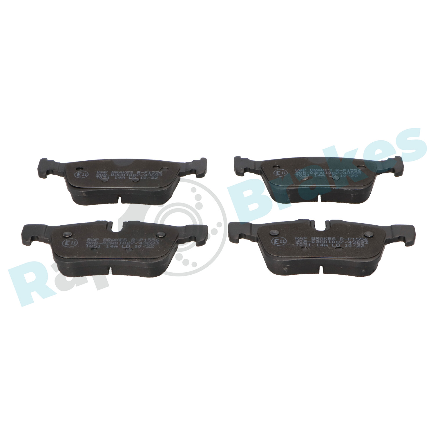 Brake Pad Set, disc brake - R-P1556 RAP BRAKES