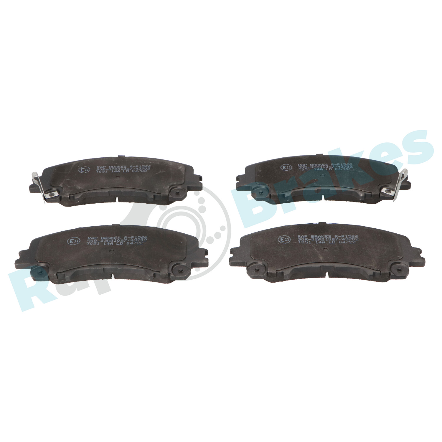 Brake Pad Set, disc brake - R-P1566 RAP BRAKES