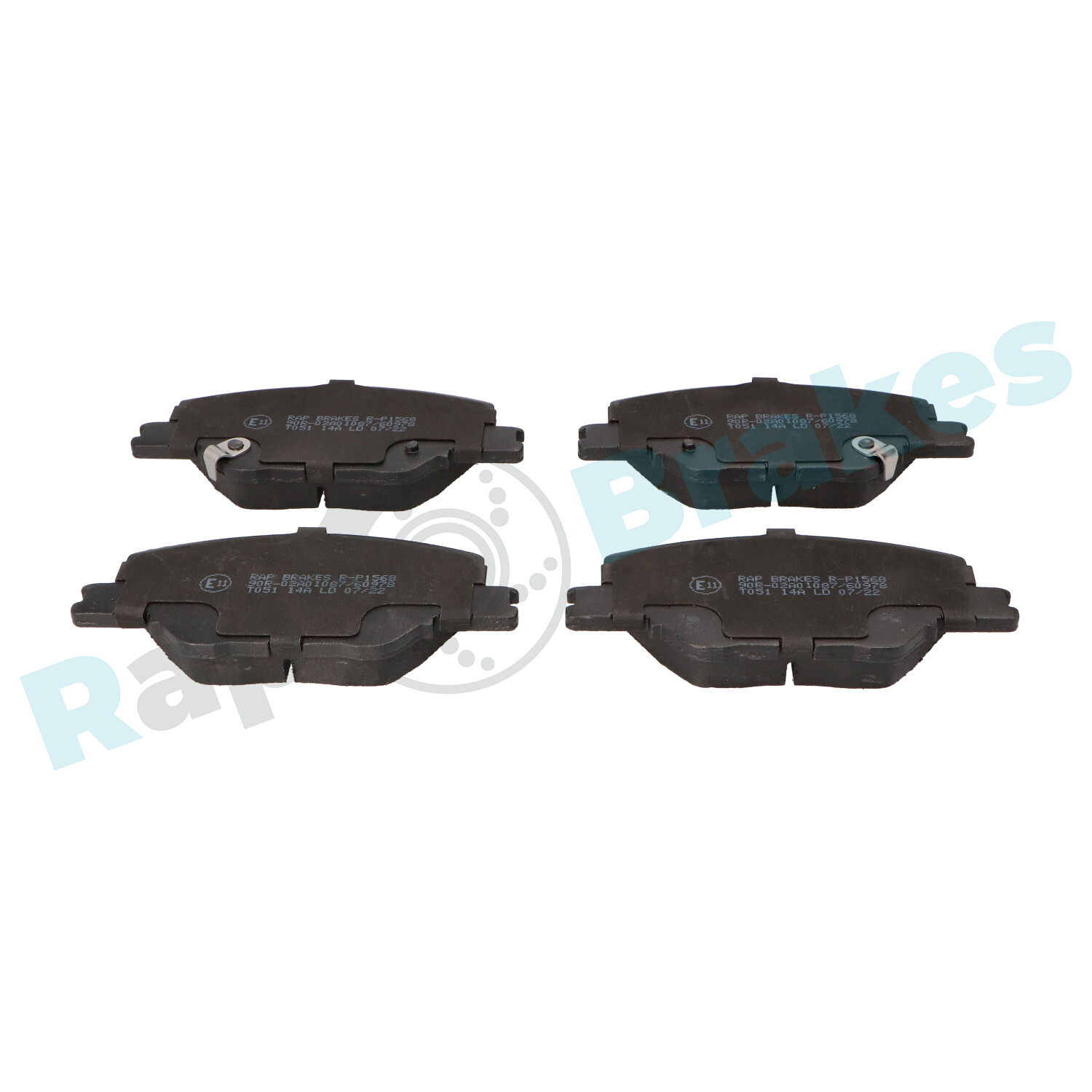 Kit pastiglie freno, Freno a disco - R-P1568 RAP BRAKES