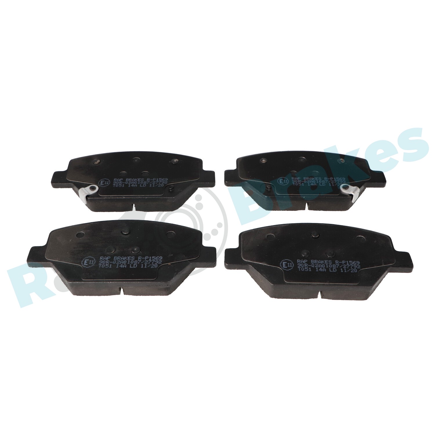 Kit pastiglie freno, Freno a disco - R-P1569 RAP BRAKES