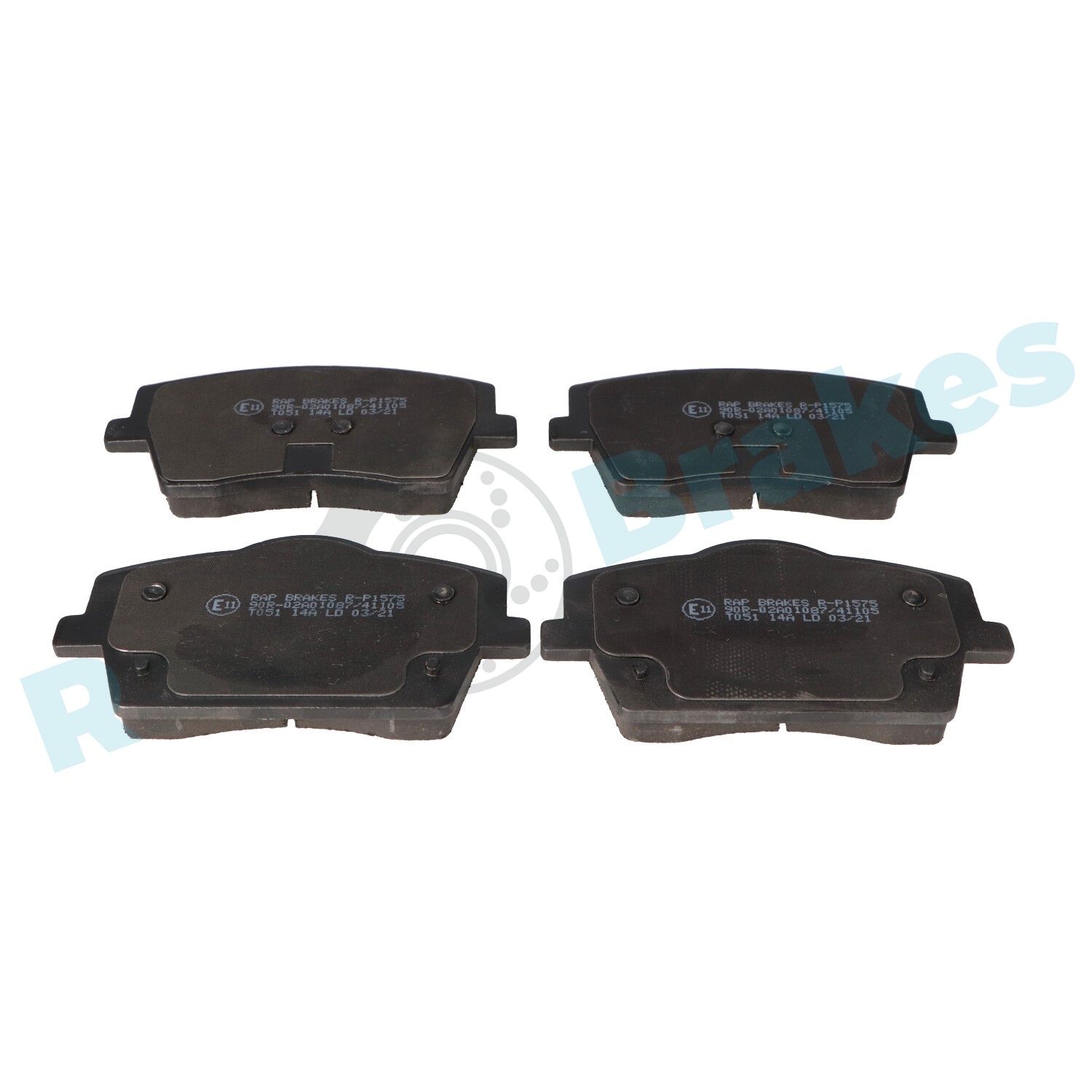 Brake Pad Set, disc brake - R-P1575 RAP BRAKES