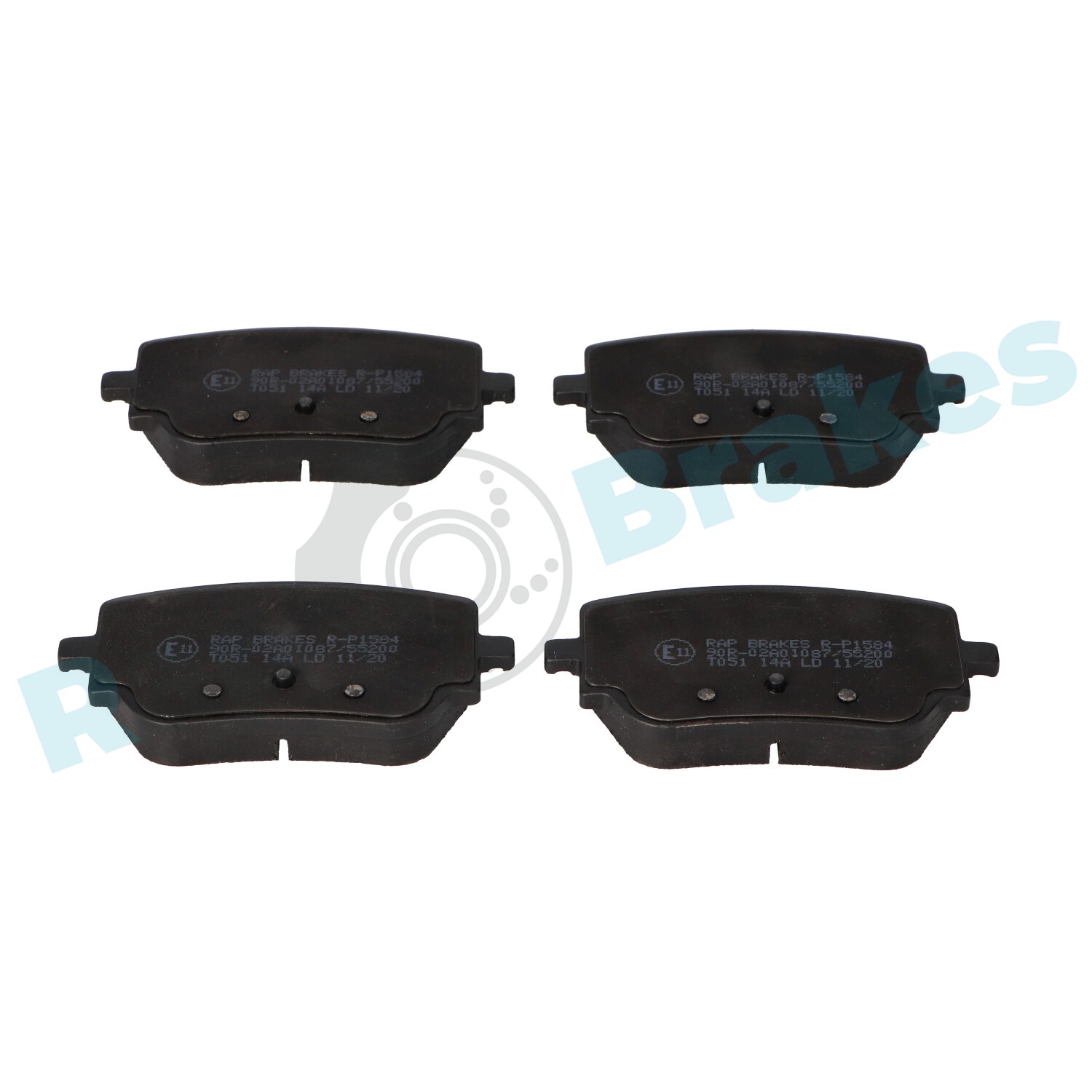 Комплект тормозных колодок, дисковый тормоз - R-P1584 RAP BRAKES