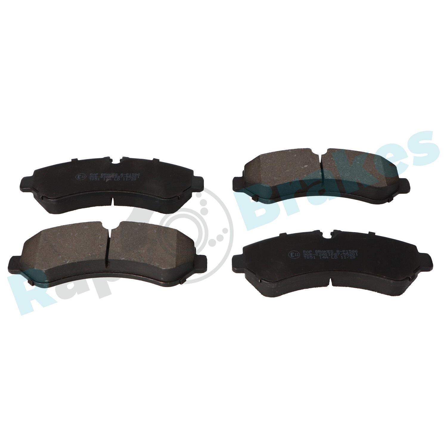 Brake Pad Set, disc brake - R-P1586 RAP BRAKES