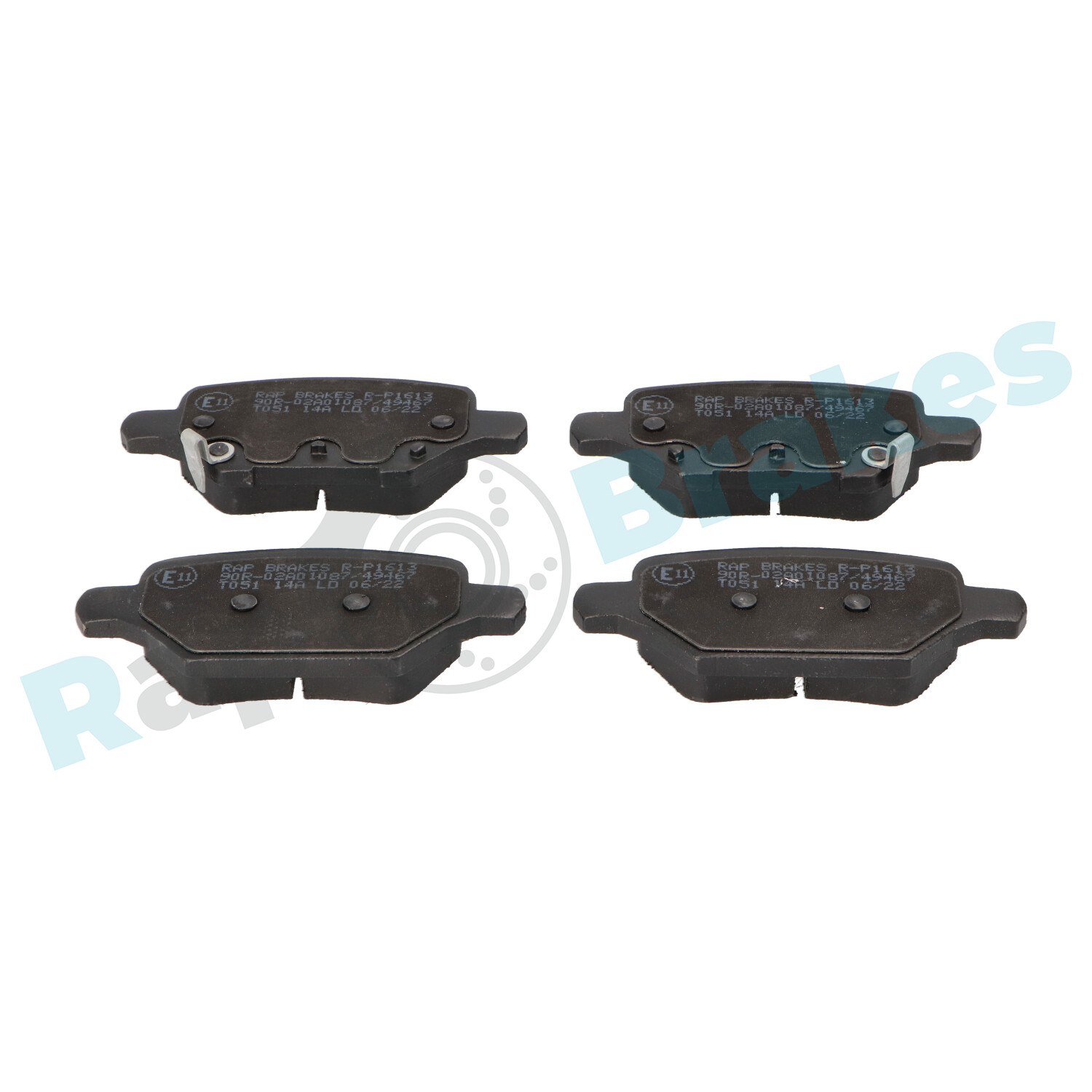 Brake Pad Set, disc brake - R-P1613 RAP BRAKES