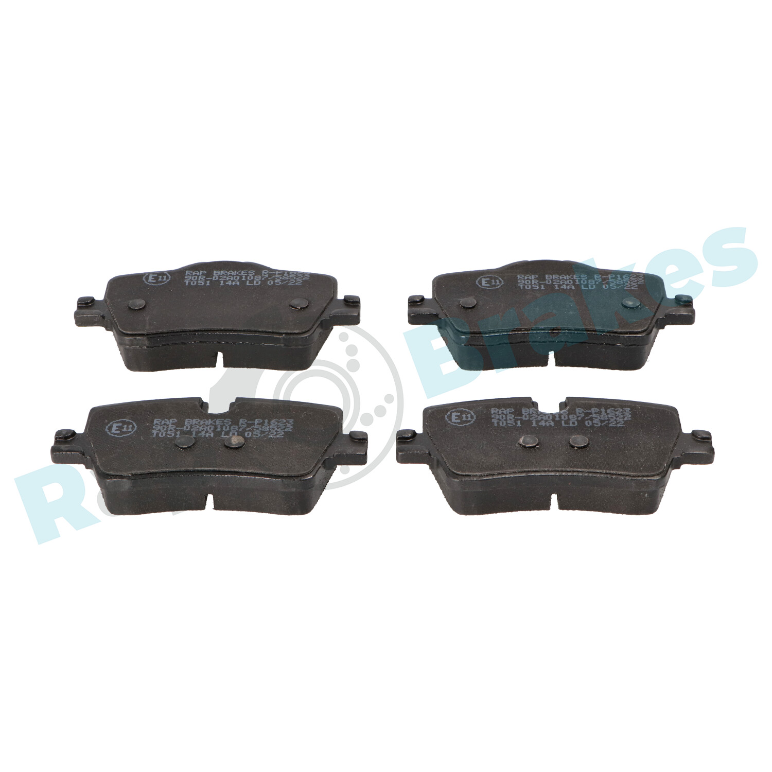 Brake Pad Set, disc brake - R-P1623 RAP BRAKES