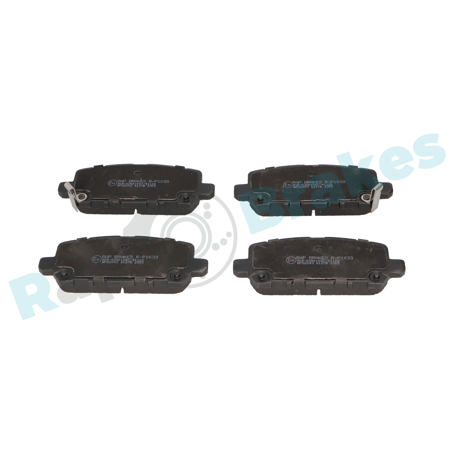 Комплект тормозных колодок, дисковый тормоз - R-P1633 RAP BRAKES