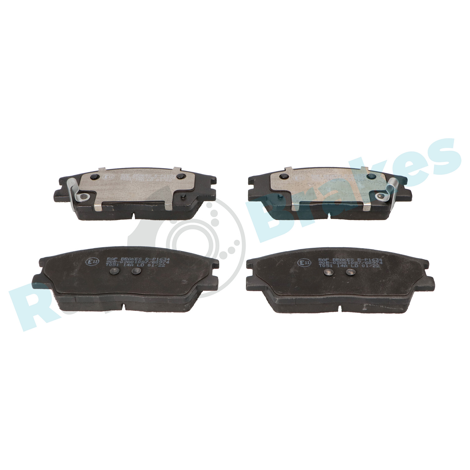 Brake Pad Set, disc brake - R-P1634 RAP BRAKES
