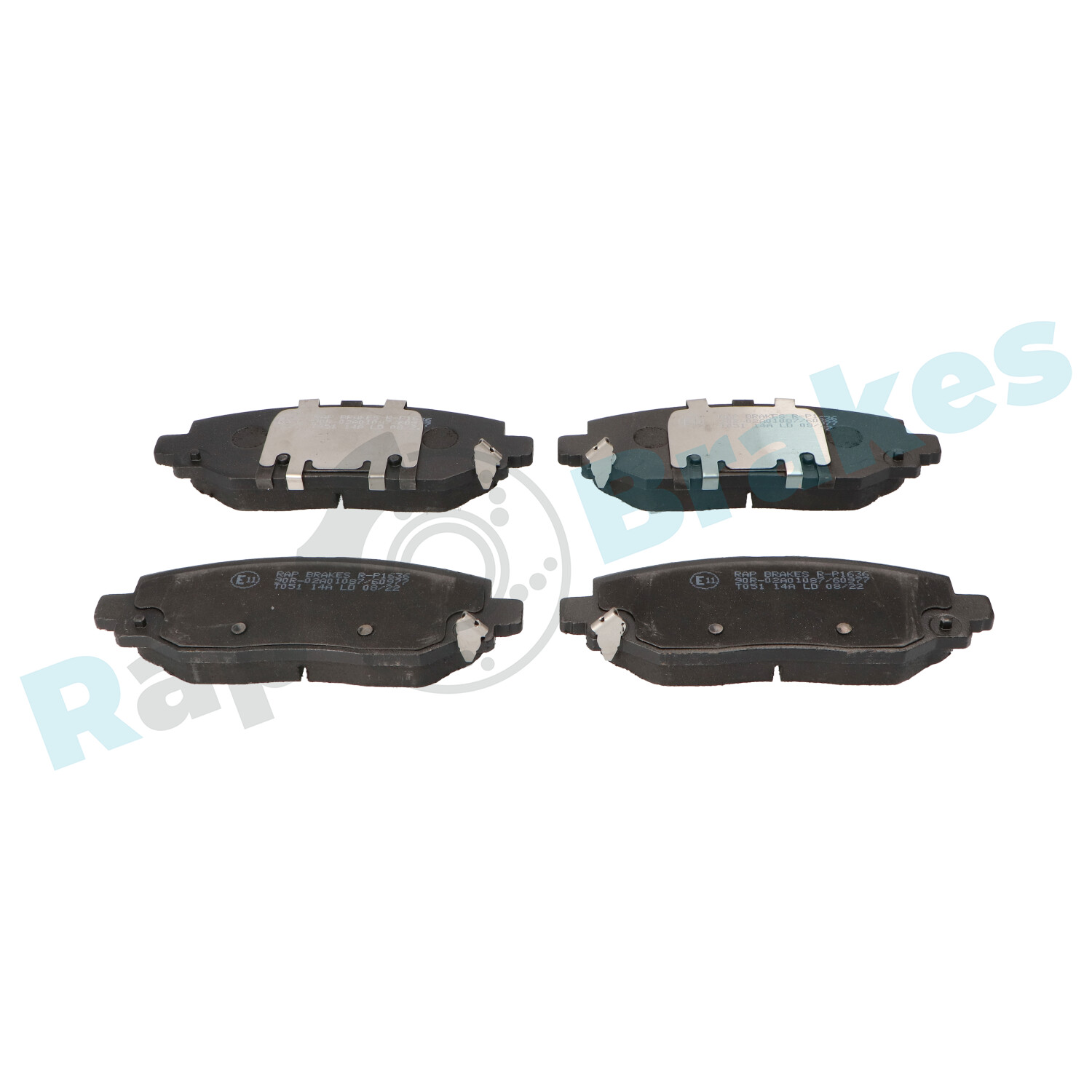 Brake Pad Set, disc brake - R-P1636 RAP BRAKES