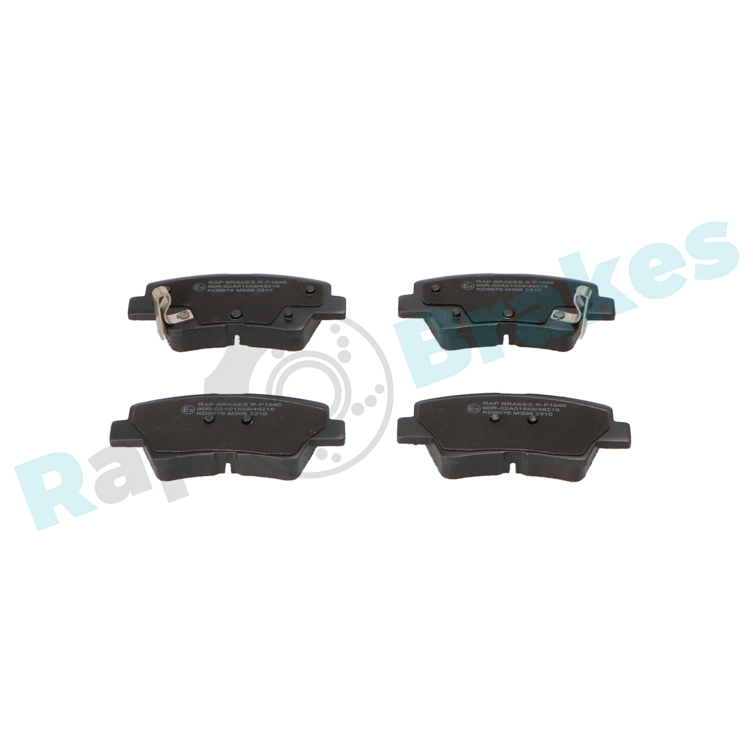 Brake Pad Set, disc brake - R-P1646 RAP BRAKES