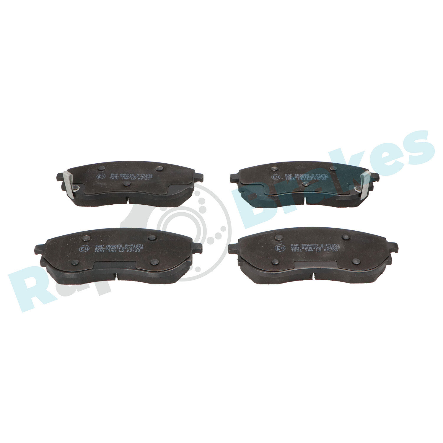 Brake Pad Set, disc brake - R-P1651 RAP BRAKES