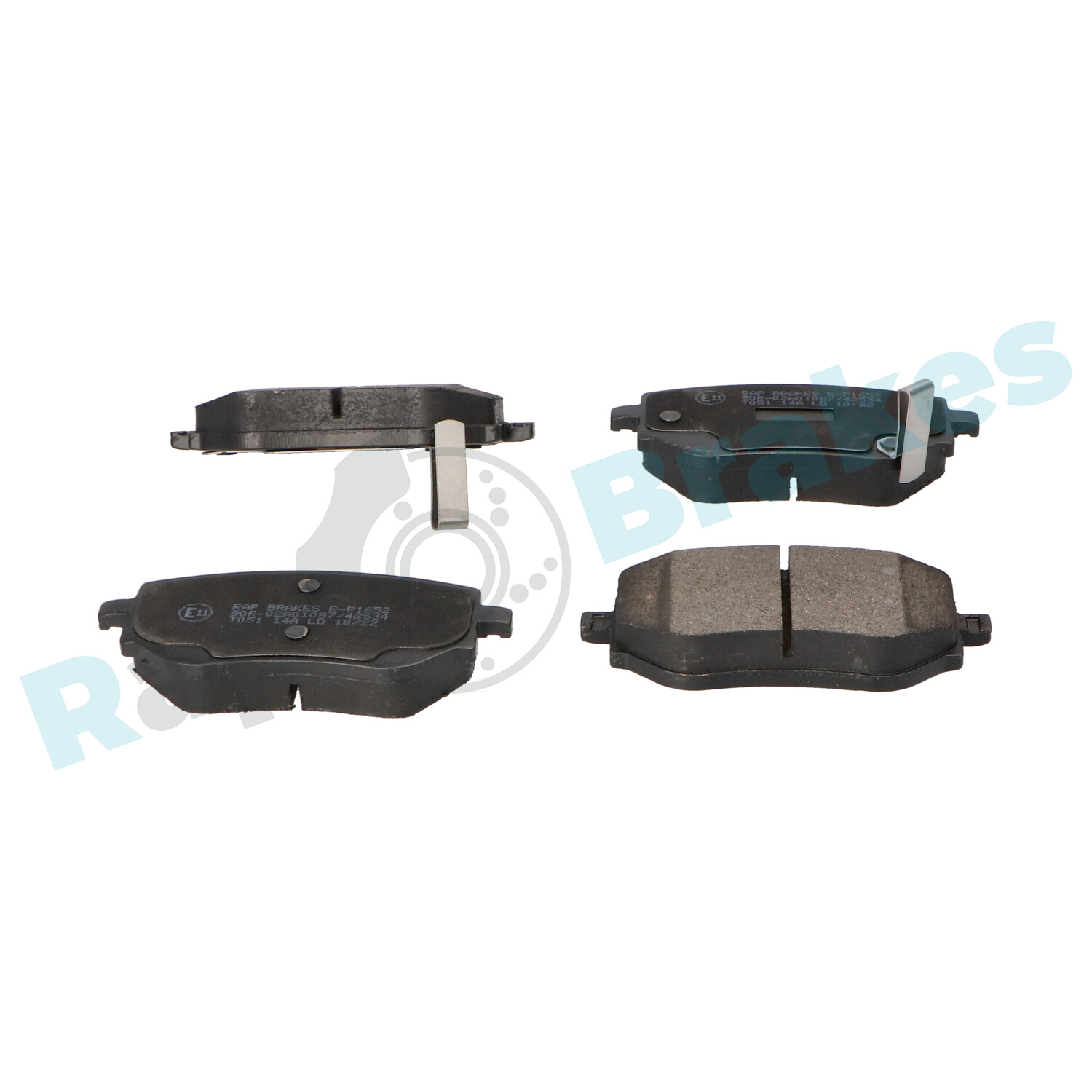 Brake Pad Set, disc brake - R-P1652 RAP BRAKES