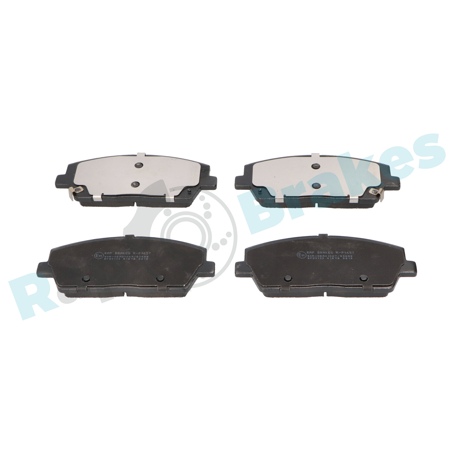 Brake Pad Set, disc brake - R-P1657 RAP BRAKES